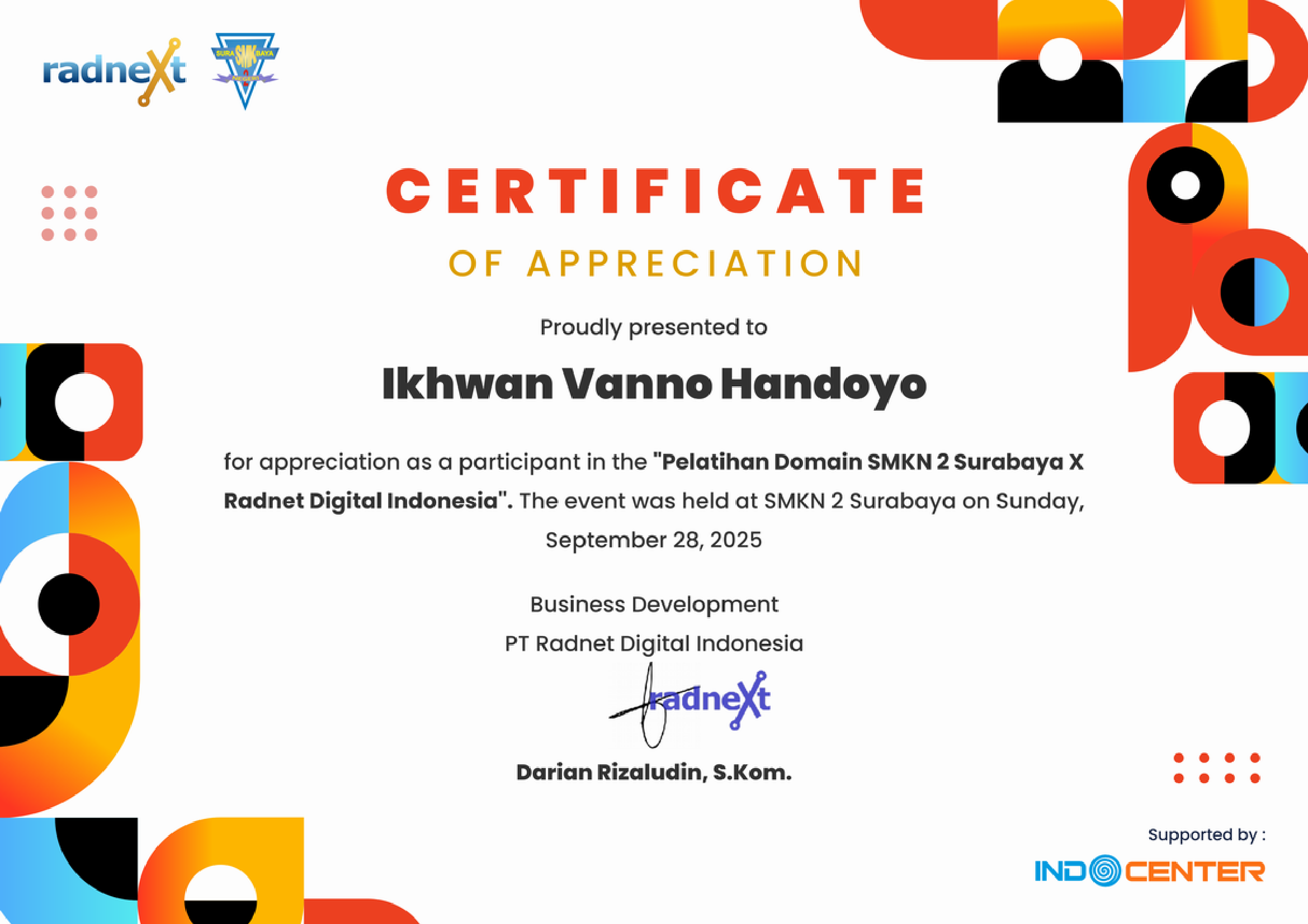 Pelatihan Radnet Digital